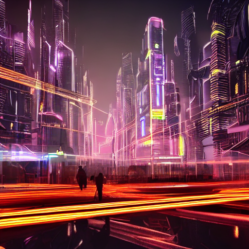 No-LoRA city neon